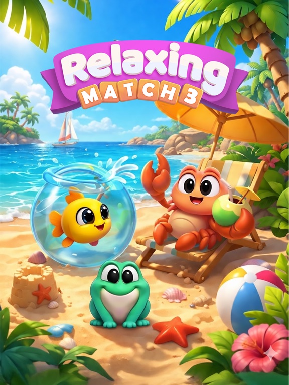 Relaxing Match Game iPad screenshot
