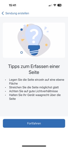 uniVersa RechnungsApp Screenshot 3 of 5