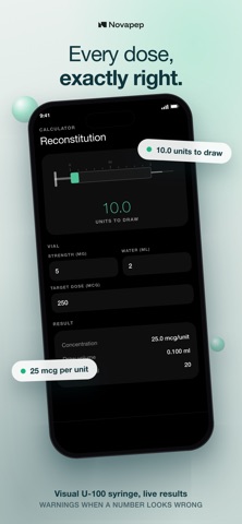 Novapep - Peptide Tracker Screenshot 3 of 5