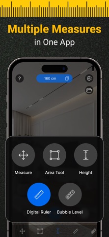 Tape Measure, Ruler App screenshot
