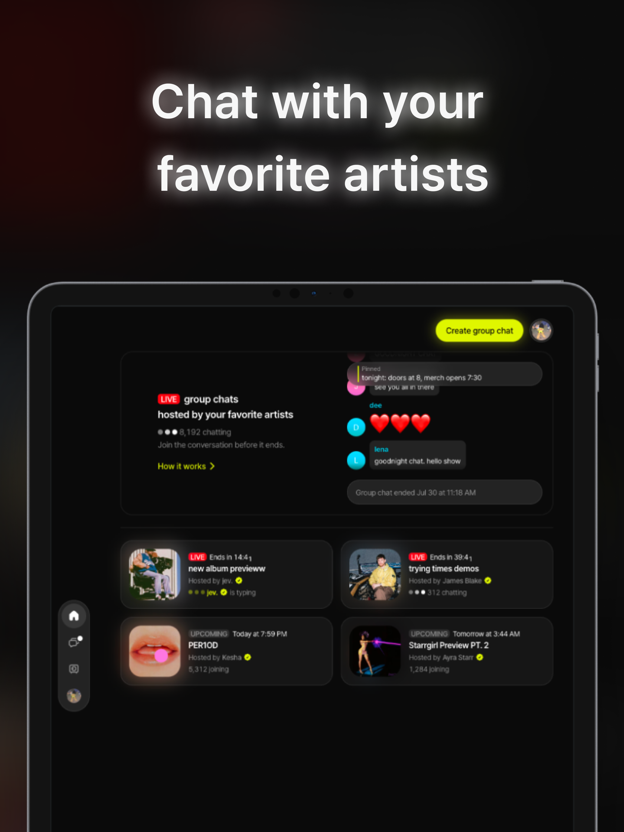 Vault.fm: Live Group Chats screenshot 6