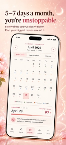 Flowly: Cycle & Period Tracker Screenshot 3 of 6
