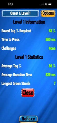 Reflaxy - Reflex Reaction Game Screenshot 9 of 10