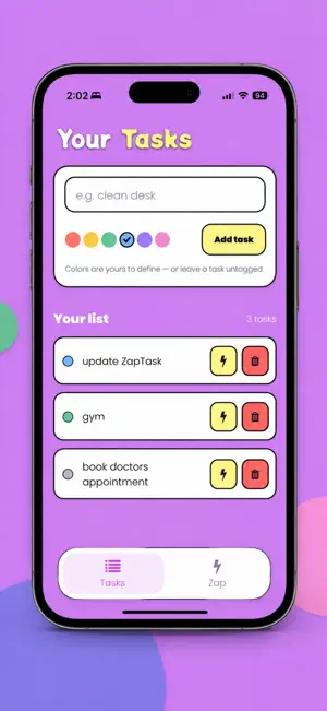 ZapTasked screenshot 2