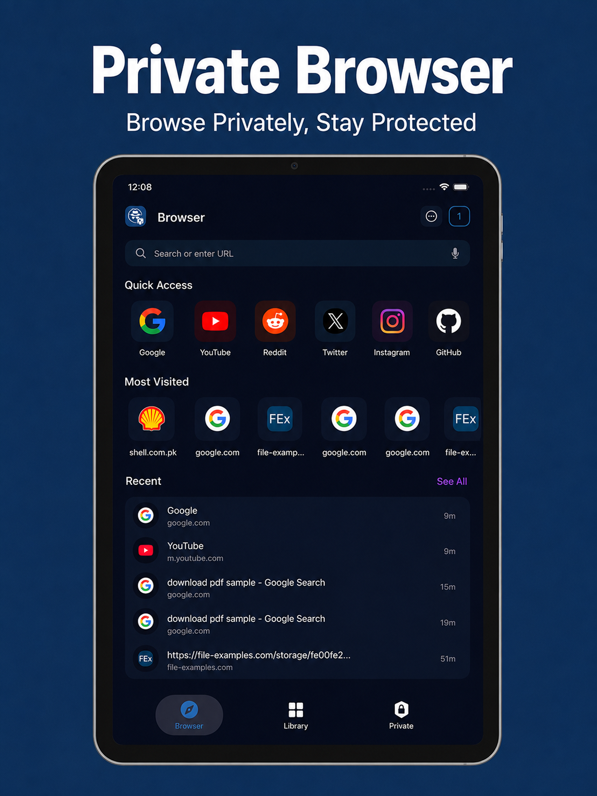 Private Web Browser - GoBrowse