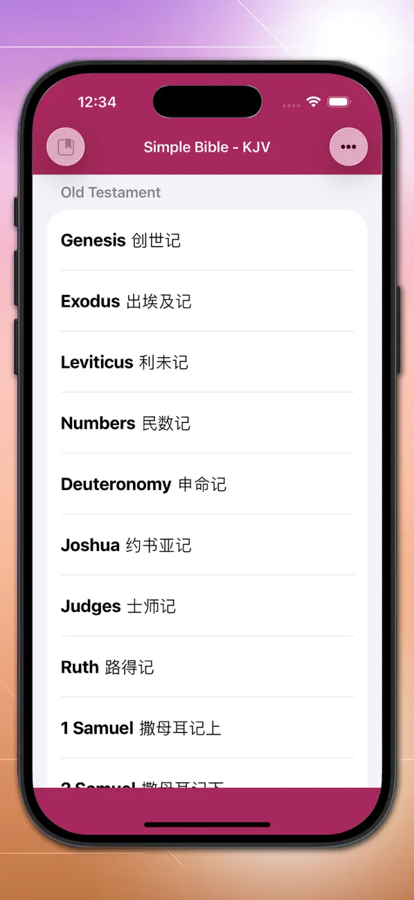 Screenshot #1 pour SimpleBible  - Bilingual