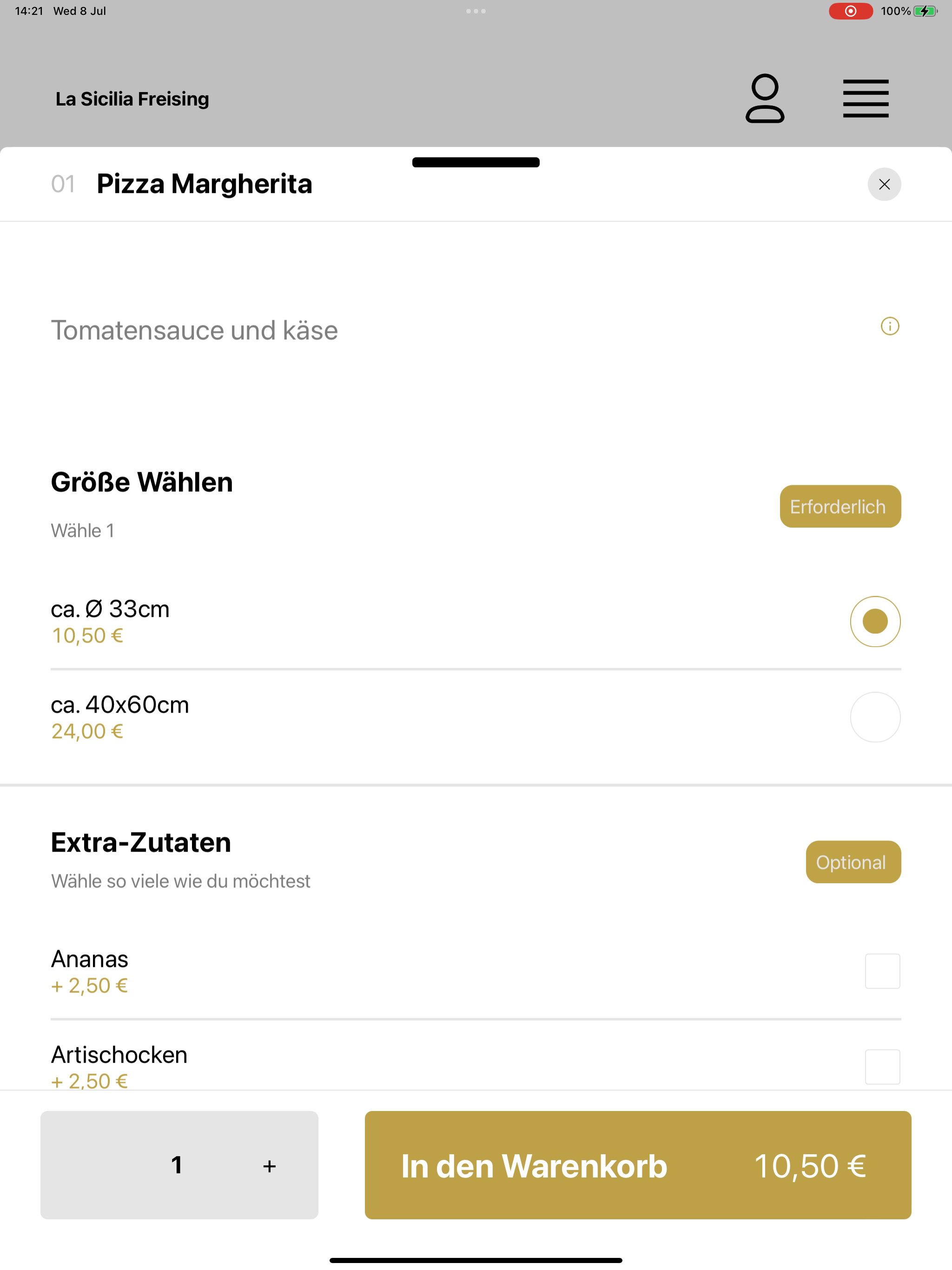 La Sicilia Freising screenshot 8