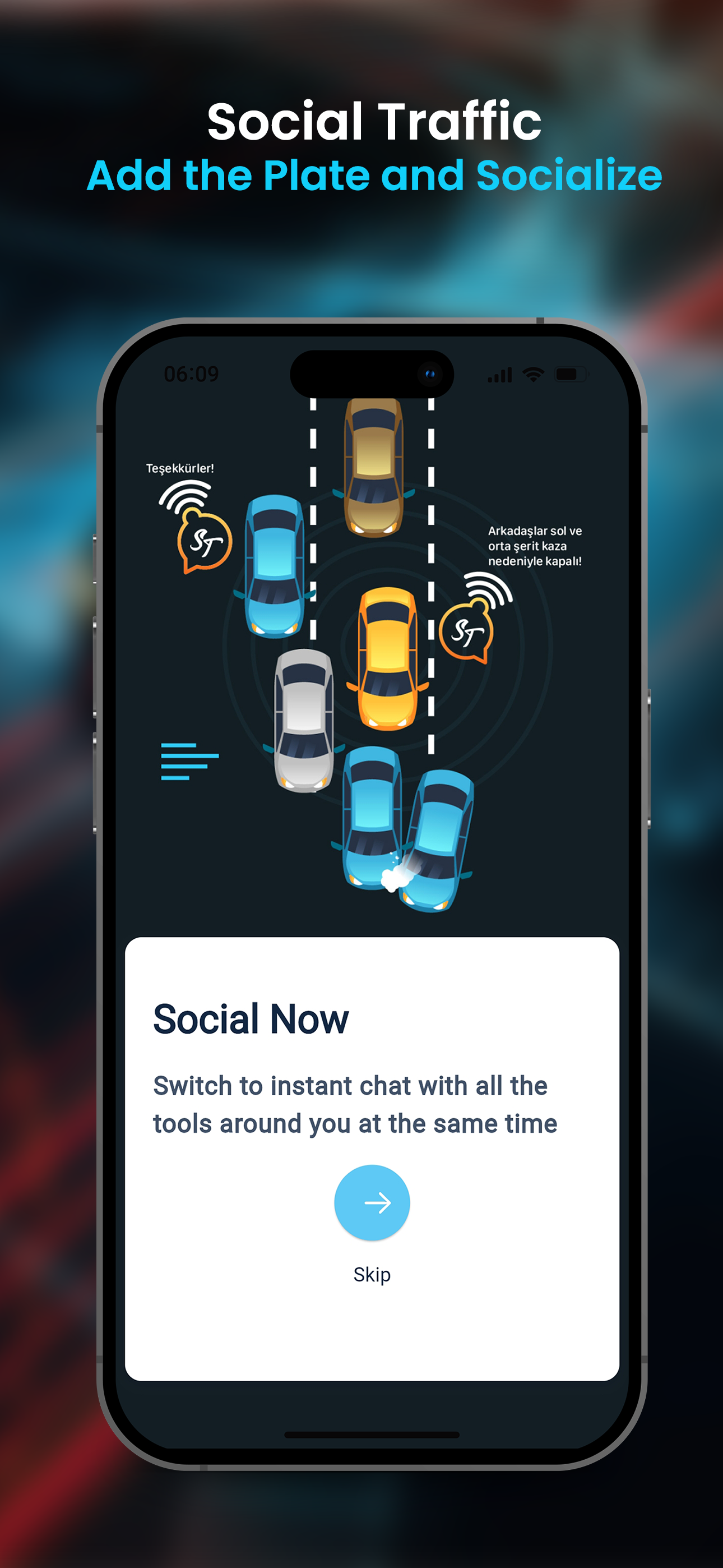 Social Traffic: Radar Map, GPS