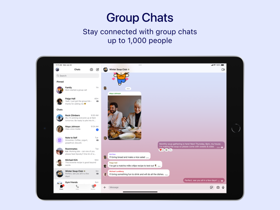 Signal - Private Messenger iPad screenshot 5 - Social Networking app