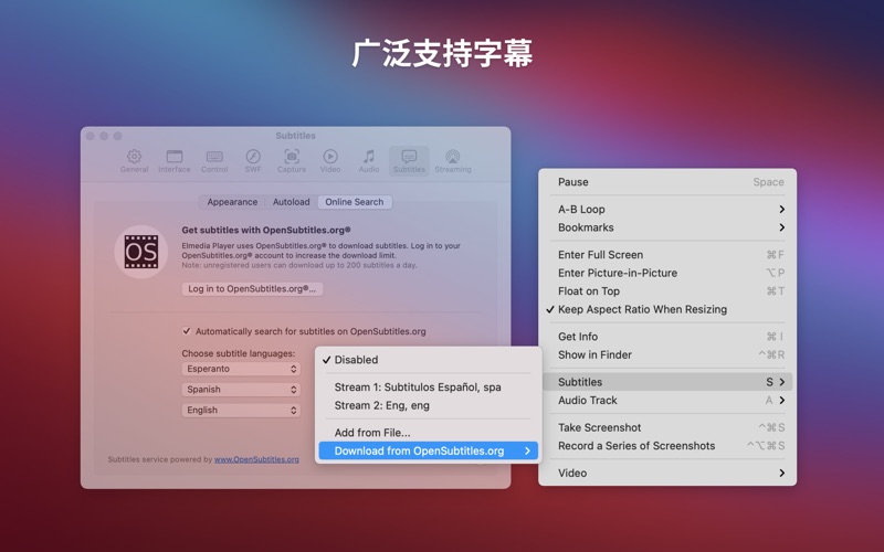 Elmedia:universal video player