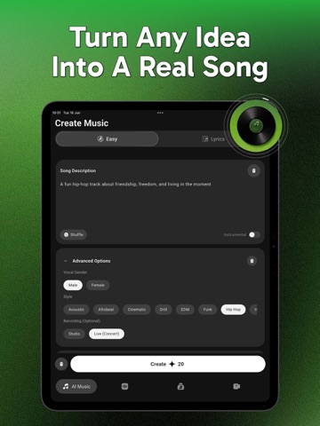 Solify: AI Music Generator iPad screenshot