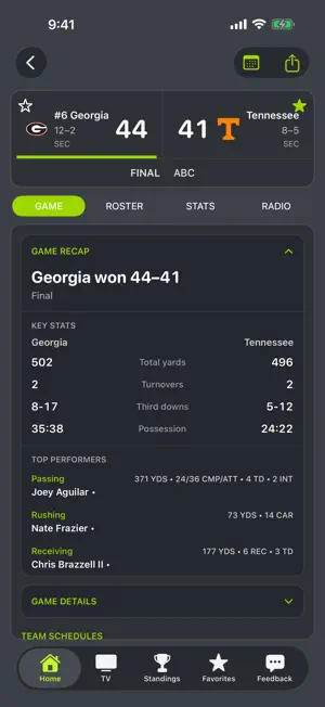 TN Football Schedules screenshot 3