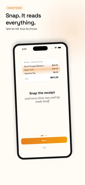 tidytab: Split Bills screenshot 1