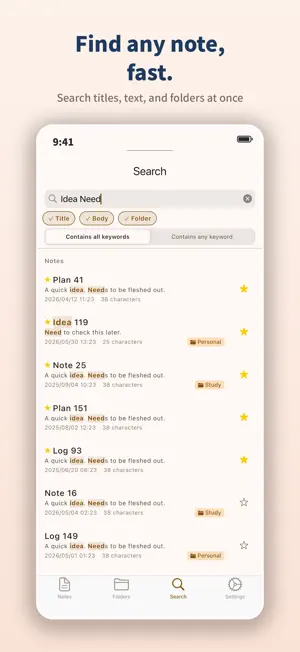 FindMemo - Notepad & Search screenshot 2