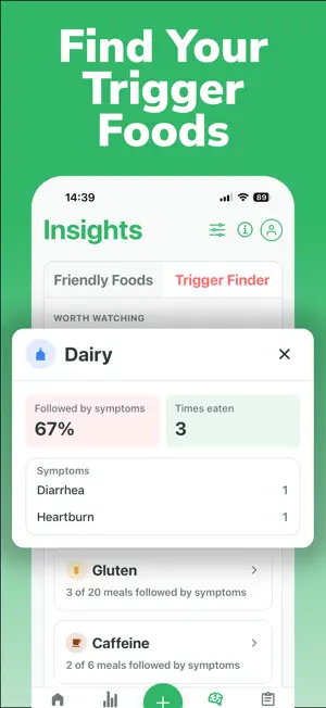 BiteSense - Food Symptom Log screenshot 1