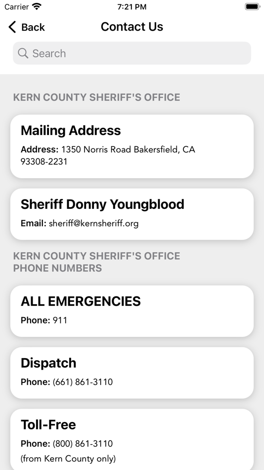 #2. Kern County Sheriff's Office (iOS) 由: Kern, County of - Sheriff