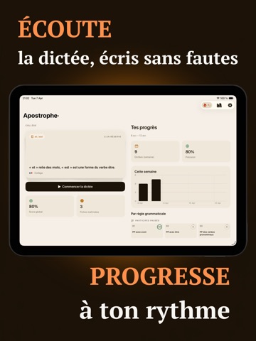 Apostrophe· French Dictation iPad screenshot