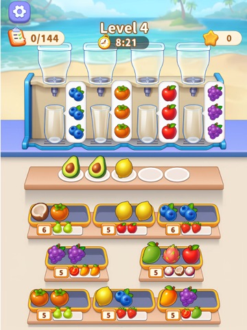 Juice Order-Sorting Master 3D iPad screenshot