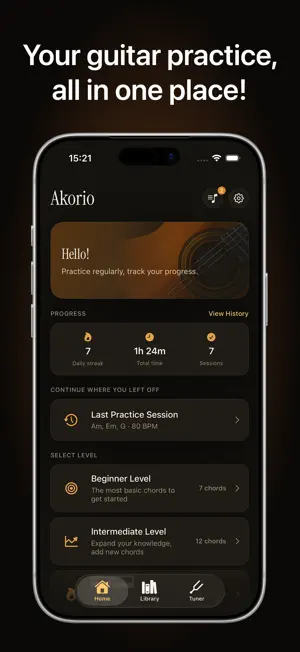 Akorio: Guitar Practice screenshot 1