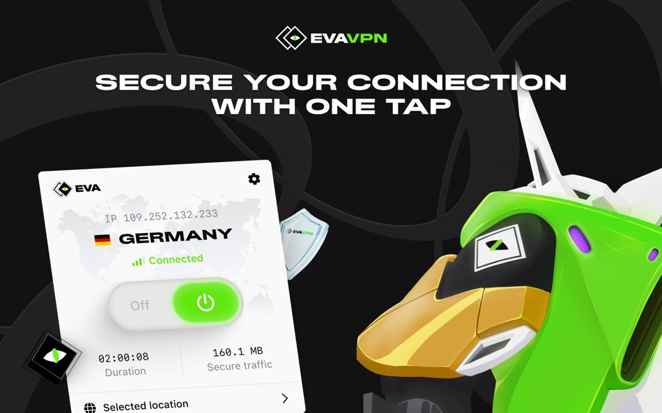 #1. EVA VPN for Desktop (macOS) 由: VDSoft Development Korlatolt Felelossegu Tarsasag