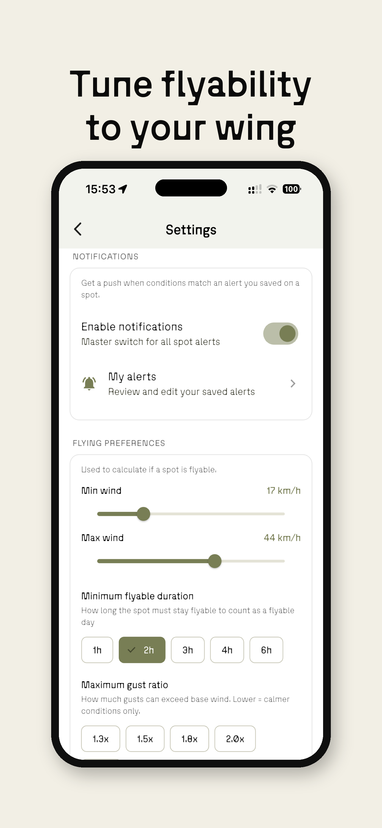 OutDare: Paragliding map & GPS