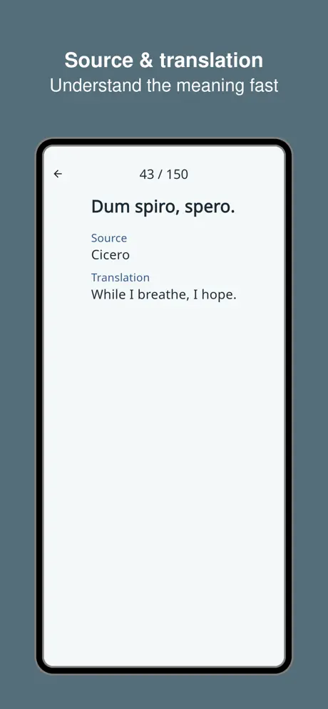 Latin Phrases Trainer screenshot 5