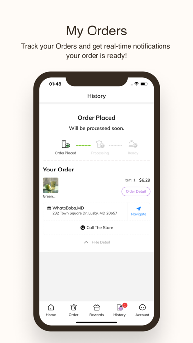 WhataBoba iPhone screenshot 3 - Food & Drink app