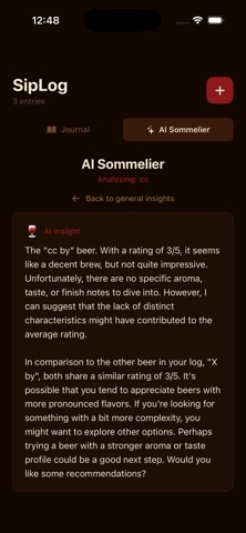 Sip Log: Drink Tasting Journal screenshot