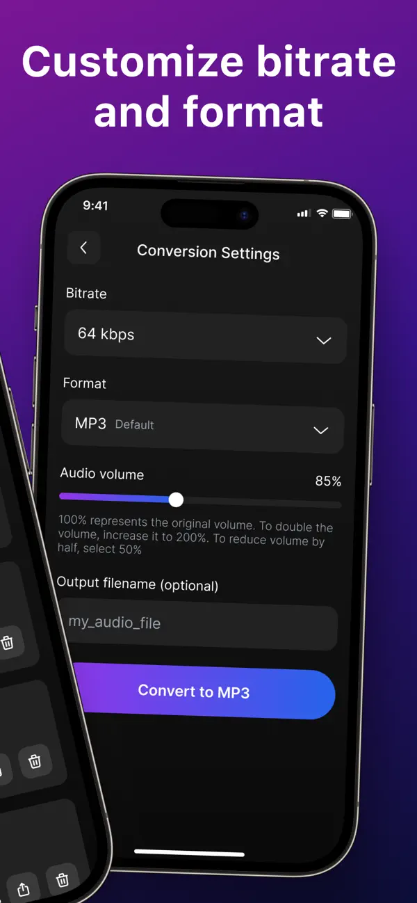 Screenshot #2 pour Extracteur Audio MP4 en MP3