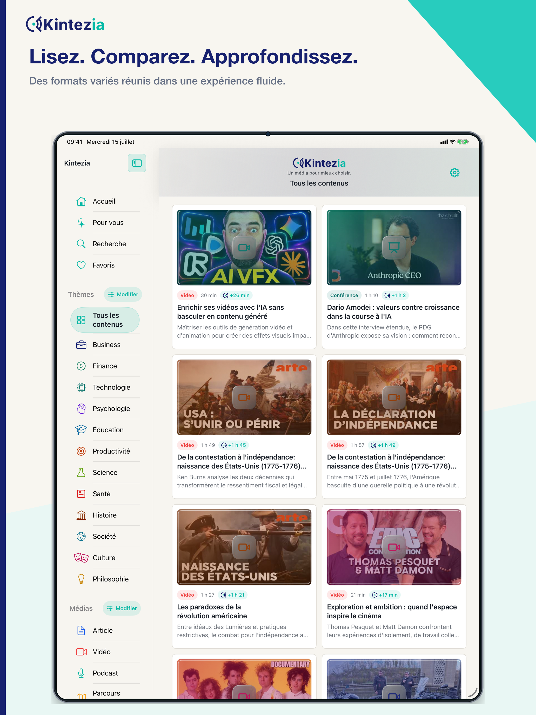 Kintezia, le média moderne screenshot 8