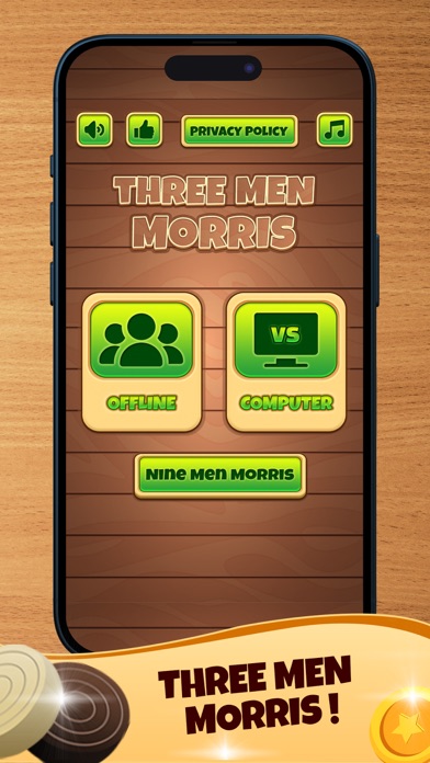 Mills Three Men's Morris Game Screenshot