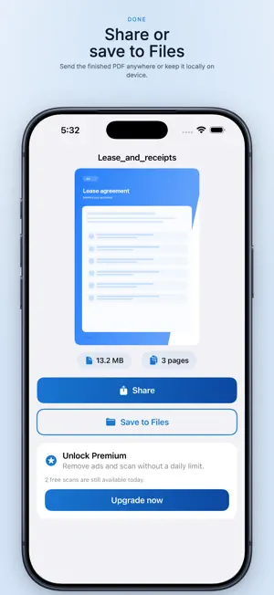 Stvori PDF: Scan to PDF screenshot 4