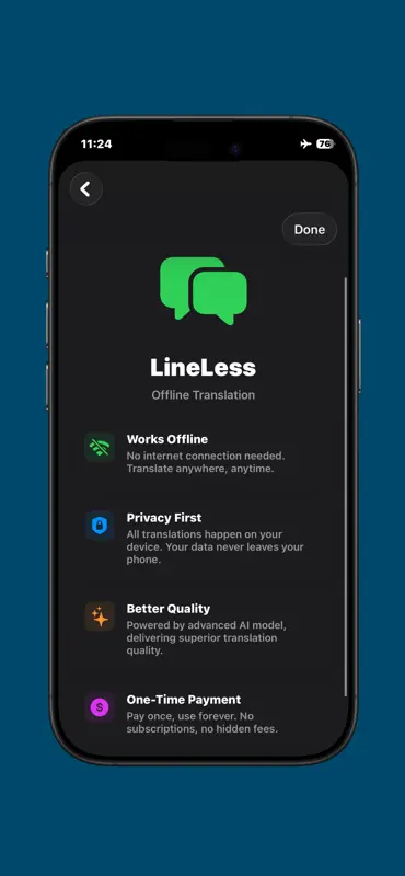 LineLess - AI Translator screenshot 6 of 6