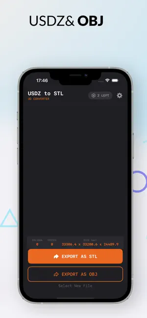 USDZ to STL & OBJ Converter screenshot 4