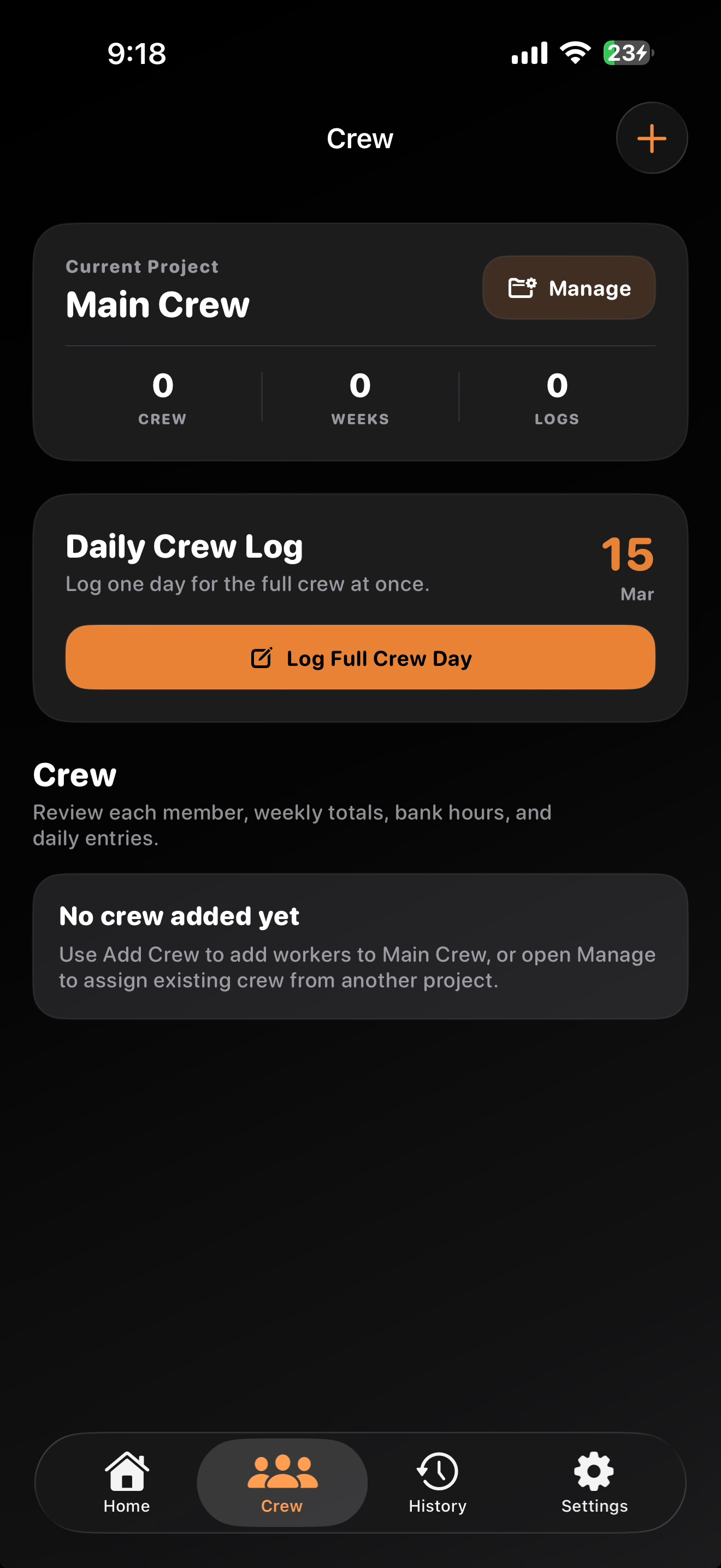 Crew Report