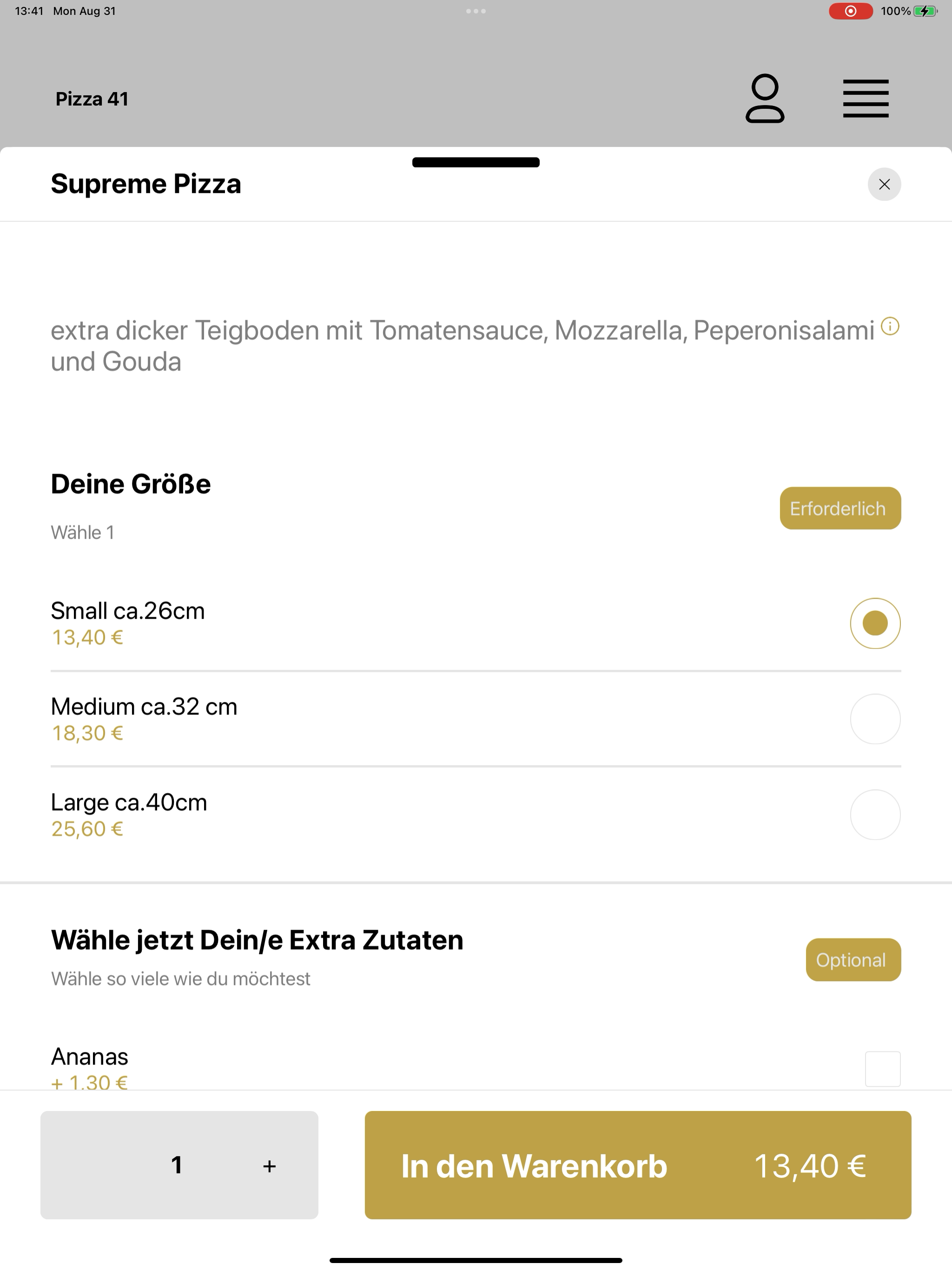Pizza 41 Bremerhaven screenshot 15