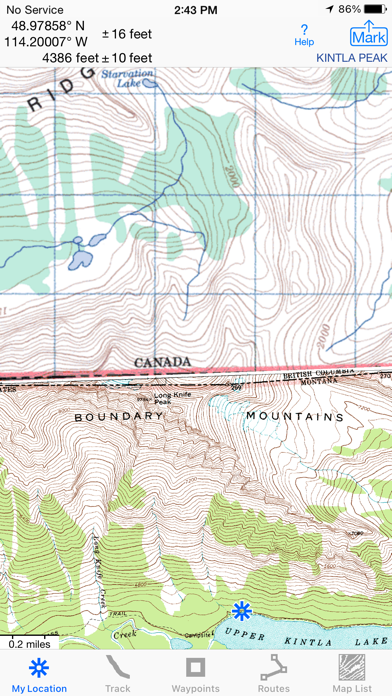 iHikeGPS : Classic Topo Maps Screenshot