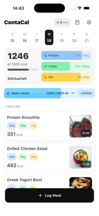 BiteLog: Calorie Tracker Screenshot 3 of 3