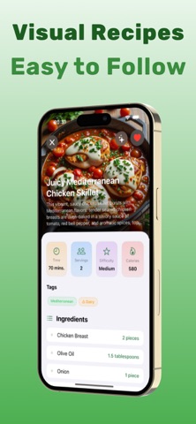 MealMind - AI Recipe Generator iPhone screenshot