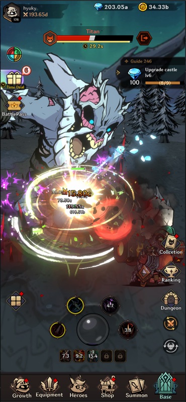 Idle Titan Slayer : Action RPG screenshot 1