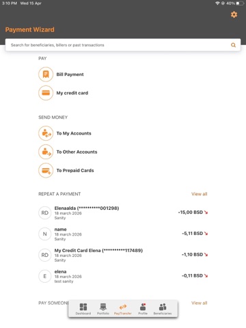 MyFidi iPad screenshot