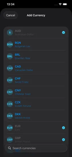 Captura de pantalla de RatePad en iPhone 3