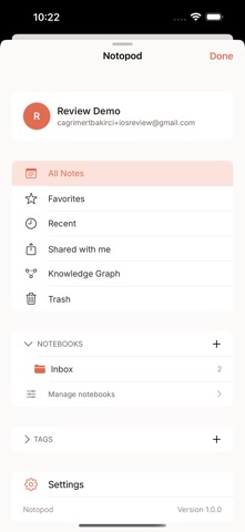 Notopod screenshot