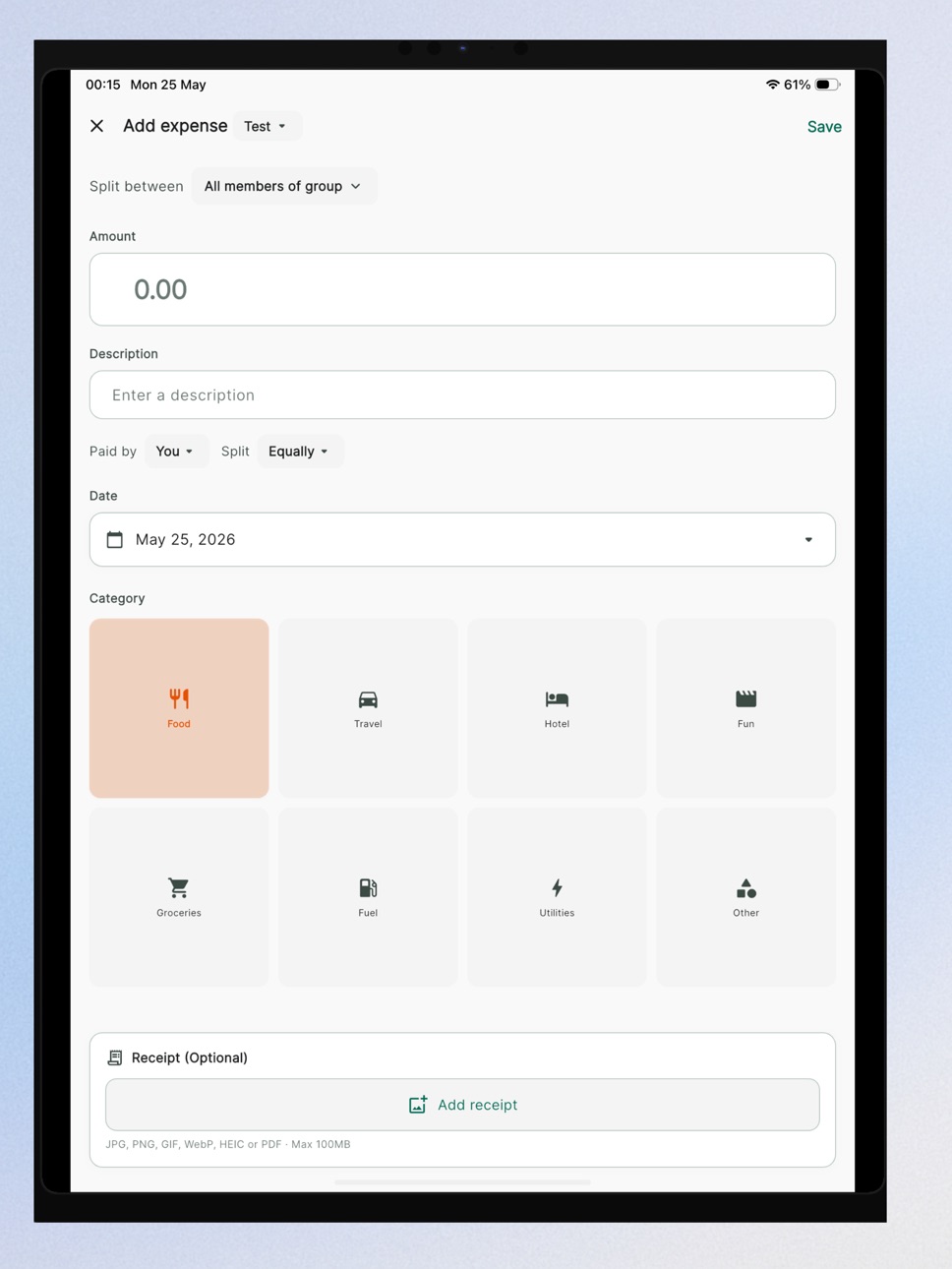 iPad screenshot