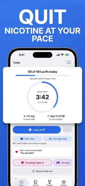 Puff Pacer: Quit Smoking, Vape screenshot 1