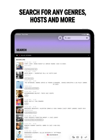 Worldwide FM iPad screenshot