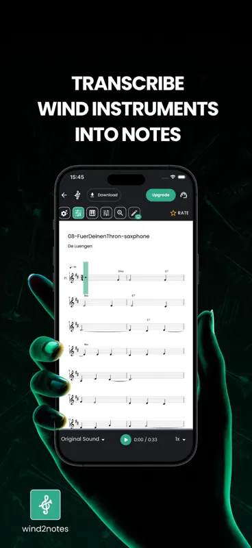 Wind2Notes screenshot 1 of 5