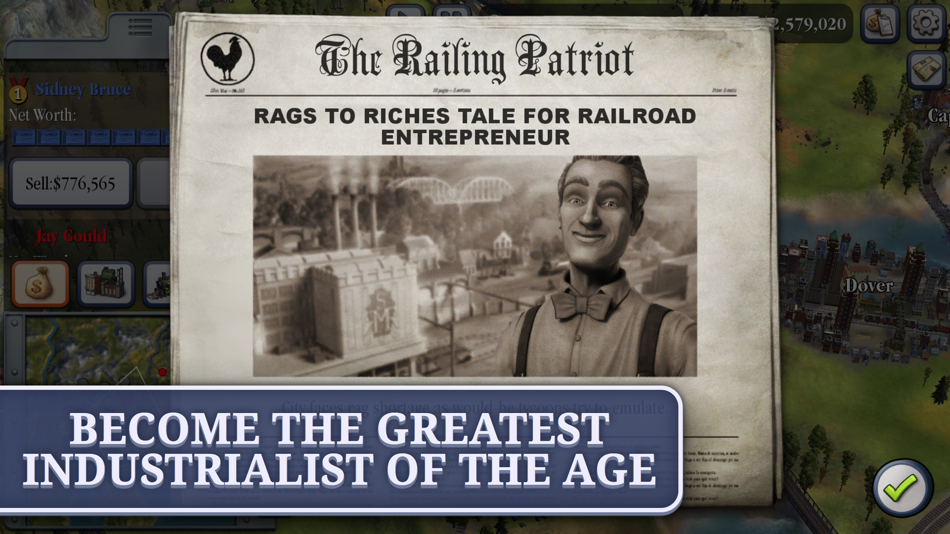 #8. Sid Meier’s Railroads! (iOS) Bởi: Feral Interactive Ltd