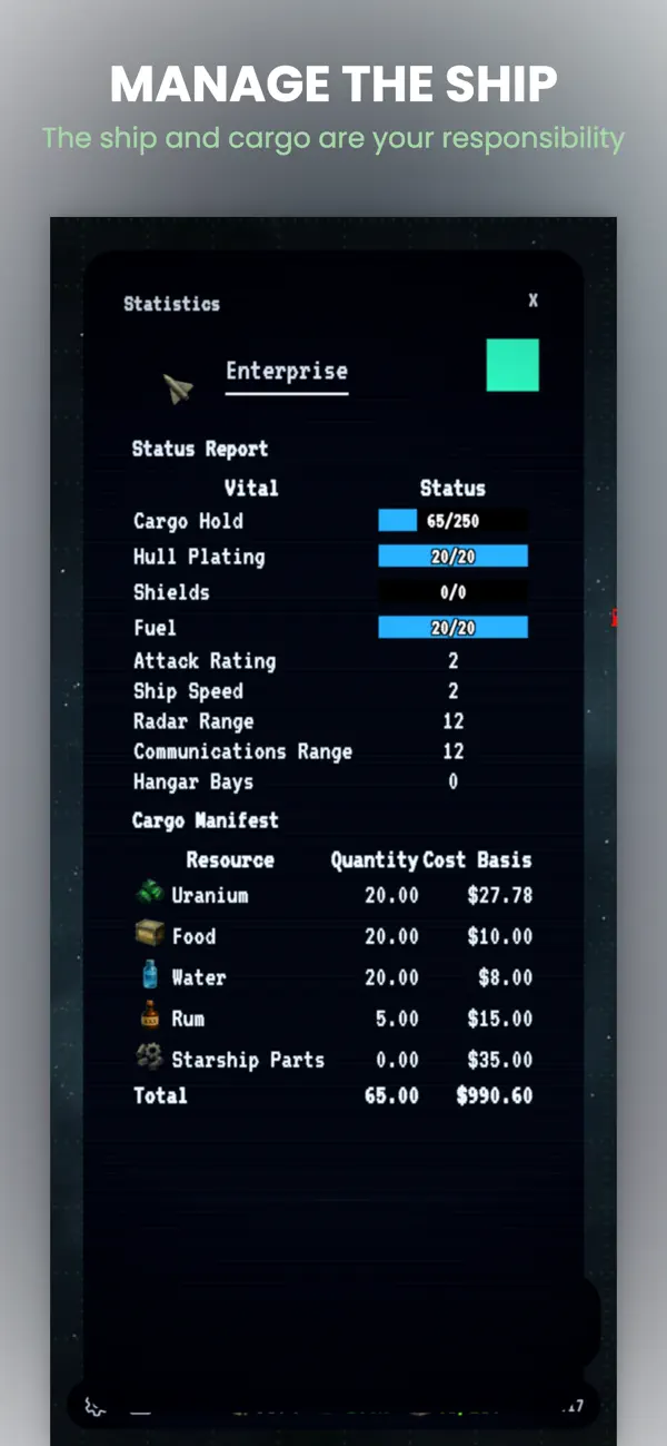 Screenshot #2 pour My Starship: Space RPG