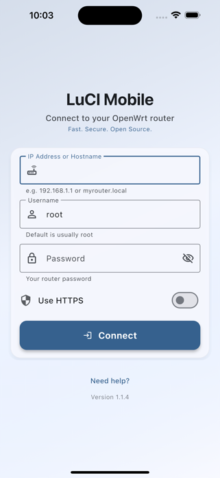 LuCI Mobile Screenshot 2 of 7